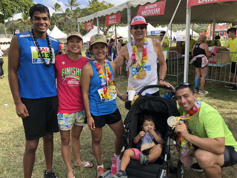 Jeffrey Akaka at 2018 Honolulu Marathon