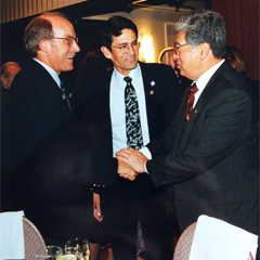 Jeremy Lazarus introduced to Senator Daniel Akaka